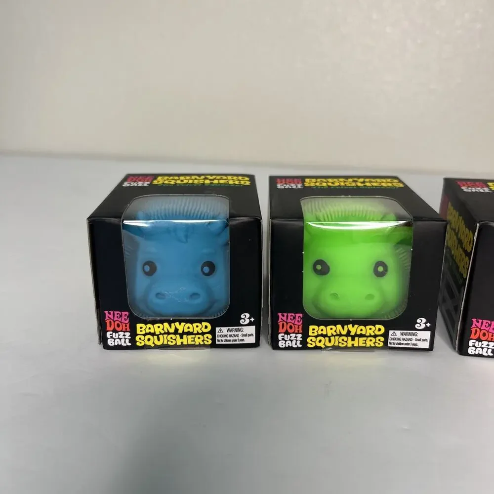 New Sealed Authentic Schylling Needoh Barnyard Squisher 5 total